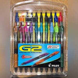 Pilot 20-pack of Retractable Gel Ink Rolling Ball Pens - NEW IN SEALED PACKAGING